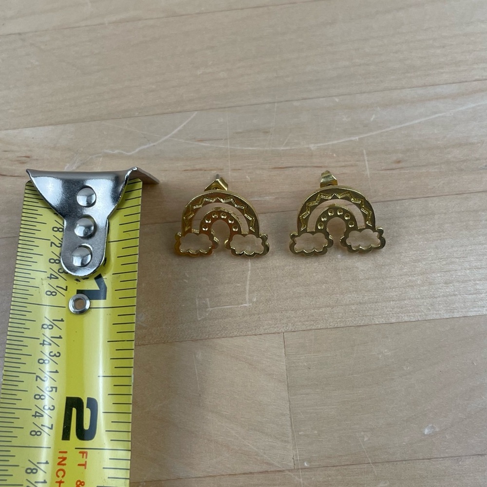 Rainbow Cloud Stud Earrings - image 4